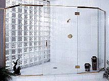 gridded shower doors